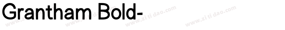 Grantham Bold字体转换